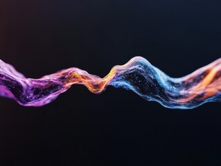 Fototapete - Quantum Flow Immersive Digital Transformation Visualization - Next-Gen AI Data Connectivity Exploring Ethereal Technological Interactions