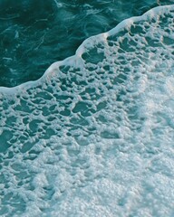 Aufkleber - Climate Resilience Visualization Textural Ice Edge Dynamics Revealing Global Warming Impact - Sustainable Environmental Design and Scientific Imagery Innovation
