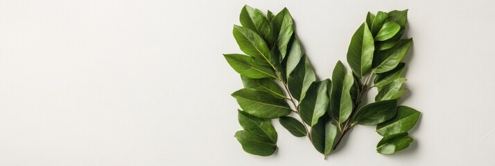 Poster - Minimalist Green Harmony Botanical Typography Exploring Organic Typography Design for Eco-Conscious Branding and Creative Visual Communication