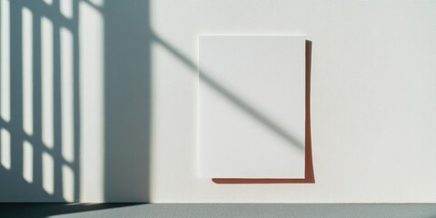 Aufkleber - Minimalist Shadow Play Contemporary Architectural Frame Mockup with Natural Light Design - Elegant Spatial Visualization for Creative Professionals