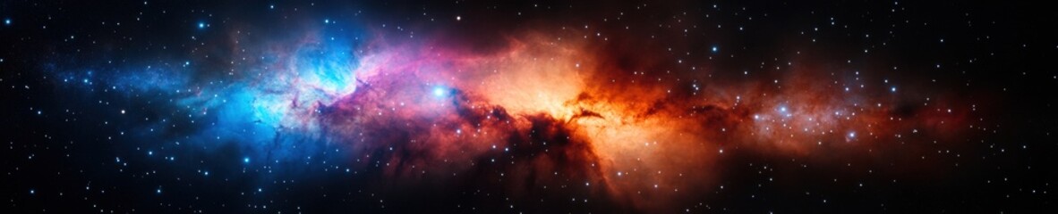 Poster - Cosmic Genesis Immersive Deep Space Visualization for Astronomy and Tech Platforms - Quantum Exploration Visual Narrative of Universal Emergence