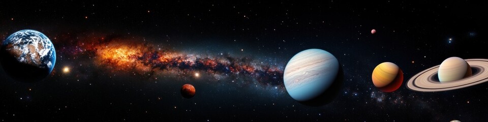 Poster - Cosmic Visualization Immersive Deep Space Panorama Exploring Planetary Diversity and Astronomical Wonder for Next-Gen Scientific Communication