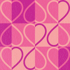 Wall Mural - abstract background with heart. retro style pattern design for for valentine’s day, mother’s day and