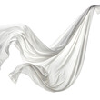 © NoorAfida - flying white silk fabric isolated on white background