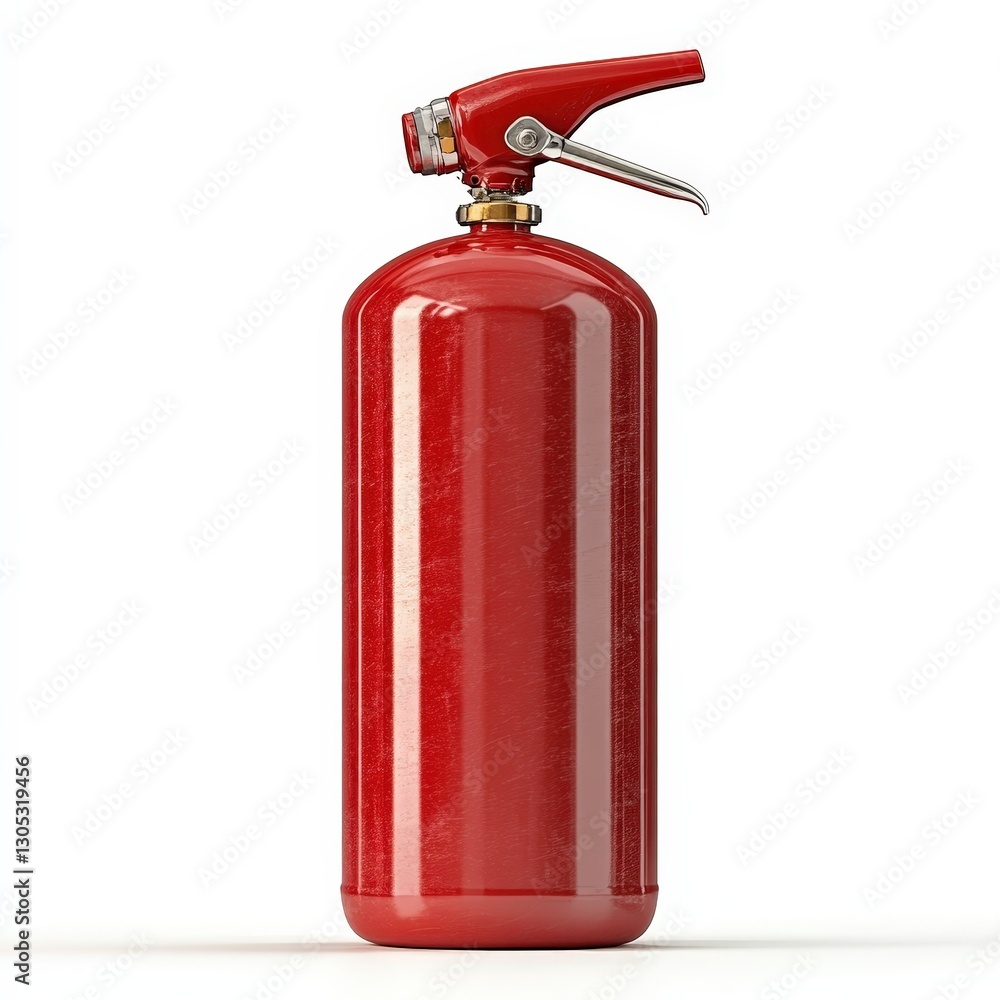 Effective Fire Safety Equipment: Portable Red Fire Extinguisher for ...