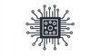 © lestari - Circuit Board Chip, Electronic Component Diagram, Technology Icon, Vector Graphic, for Website/App