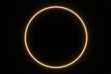 Wall Mural - a close up of a ring of light in the dark