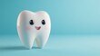 © Nurul - Cute tooth on light blue background