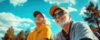 © I Have Photos - Joyful Moments Between Grandfather and Grandson Under Blue Sky