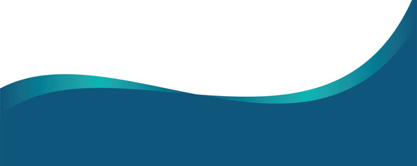Wall Mural - blue wave curve abstract background