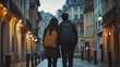 © OLEKSANDR - Couple exploring the city. Boyfriend showing his girlfriend