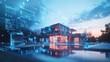 © rifai_art - Smart home with digital interface at dusk