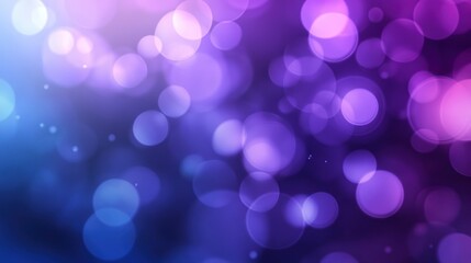 Abstract Background With Colored Bokeh Circles Against Dark Background