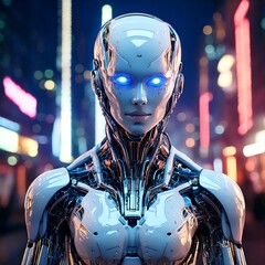 robot, cyborg, 3d, technology, future, futuristic, android, woman, helmet, science, fiction, space, 