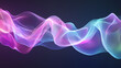 © Thiago - A vibrant abstract image showcasing colorful waves of light in purple, blue, and pink, creating a dynamic, fluid visual effect. Ethereal - Clouds. Illustration
