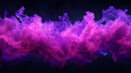 Wall Mural - abstract purple and pink fire flames on black background. (1)