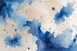 © Michael - Ethereal Soft Watercolor Splash Canvas in Dreamy Sapphire and Cream