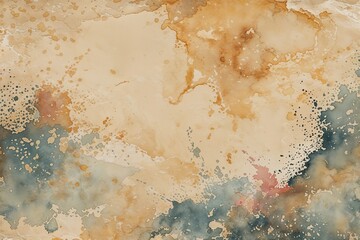 Wall Mural - Vintage Cream Texture with Grunge Detail in Watercolor Aesthetic