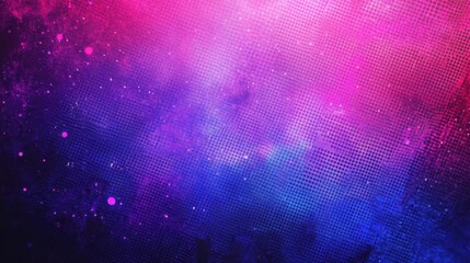 Wall Mural - vaporwave-inspired backdrop with neon grid and purple-to-blue glowing hues