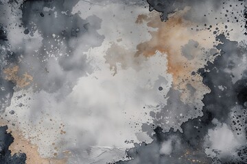 Wall Mural - Sophisticated Gray Canvas Texture Featuring Vintage Grunge Aesthetic and Gentle Watercolor Backdrop