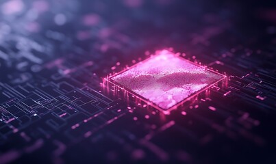 Poster - AI-powered financial forecasting system image featuring a glowing design.