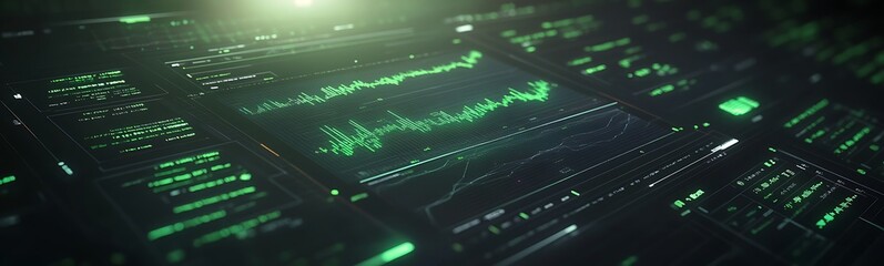 Leinwandbilder - AI-powered hedge fund analysis image featuring futuristic finance concepts and technology insights.