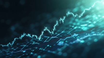Poster - AI-powered hedge fund expansion concept with a futuristic design.
