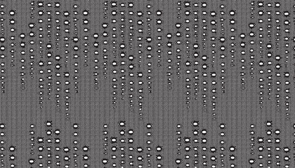 Black lace fabric with a gradient of dot sizes