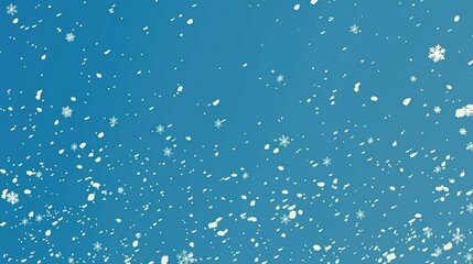 Wall Mural - a serene snowy background with delicate snowflakes.