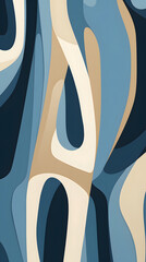 Wall Mural - navy blue abstract modern print design pattern geometric shapes design poster background