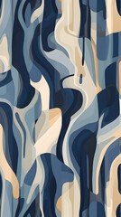 Wall Mural - navy blue abstract modern print design pattern geometric shapes design poster background