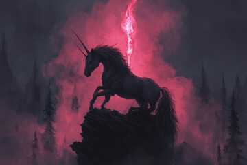 Wall Mural - Scene is dark and mysterious