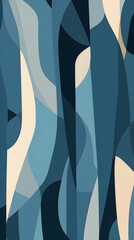 Wall Mural - navy blue abstract modern print design pattern geometric shapes design poster background