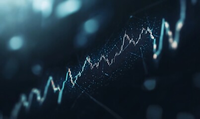 Poster - Futuristic hedge fund concept featuring AI-driven wealth growth in a sleek, modern design.