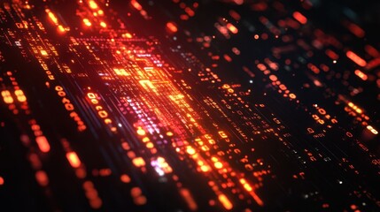 digital key with a matrix of encrypted codes in the background, cybersecurity-focused image
