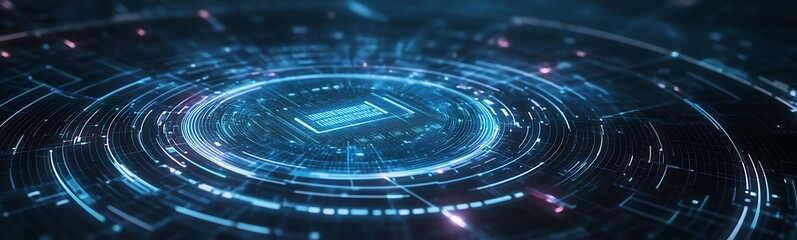 Leinwandbilder - ahmadwahyuutomo776@gmail.com Futuristic smart energy grid concept with holographic interface for advanced technology and innovation themes.