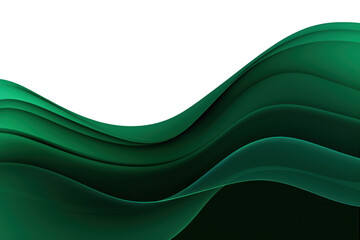 Wall Mural - png green wave backgrounds technology abstract.