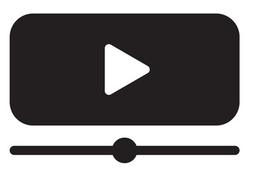 Wall Mural - play button icon