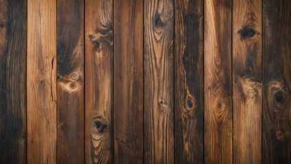 Wall Mural - natural wooden texture with visible growth rings and grain patterns, showcasing a rustic board wall 
