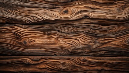 Wall Mural - detailed close-up of rustic wood surface highlighting intricate textures and patterns ideal for back