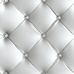 Wall Mural - seamless white silver leather pattern background