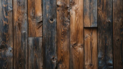 Wall Mural - elegant rustic wood texture with varied tones and grains, perfect for backgrounds or design projects