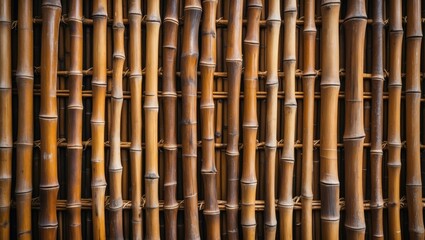 Wall Mural - bamboo texture background showcasing intricate wood weave patterns ideal for natural design projects