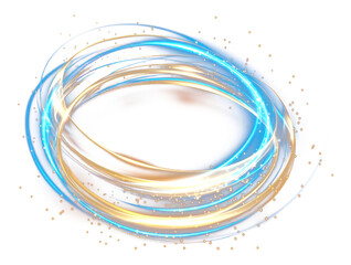 Wall Mural - png glowing light effect abstract trails motion.