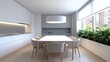 © warunthorn - Modern Minimalist Dining Room with Elegant Interior Design