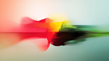 Wall Mural - Quantum computing and creativity, Abstract digital painting with vibrant colors and fluid shapes
