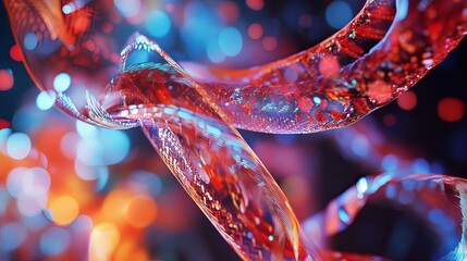 Wall Mural - an abstract swirl of vibrant colors and textures emerges in captivating clarity. this image showcase