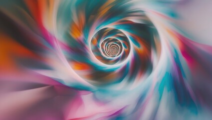 Wall Mural - utilize an abstract swirling background with a vibrant geometric pattern, a spiral image, a spin des