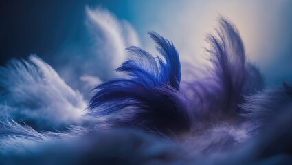 Poster - Artwork featuring an abstract blue background.