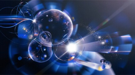 Wall Mural - abstract detailed futuristic shape